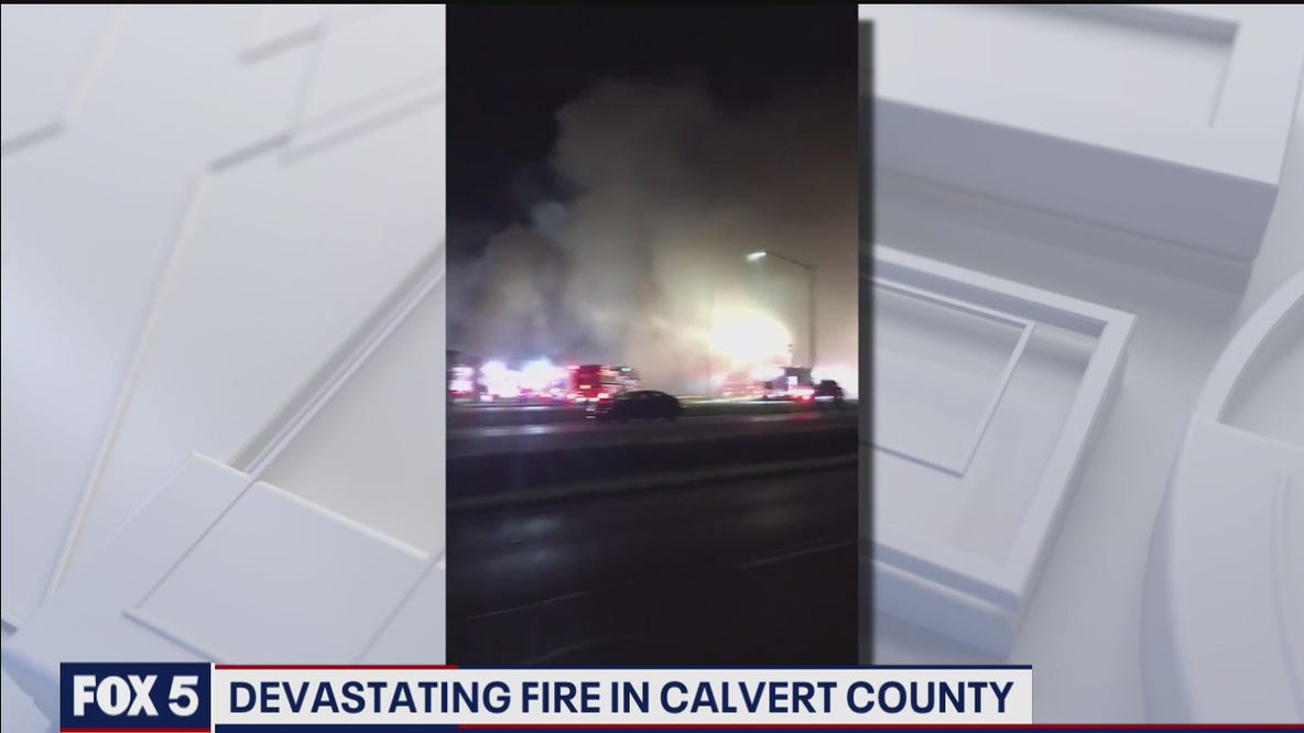 Devastating fire in Calvert County